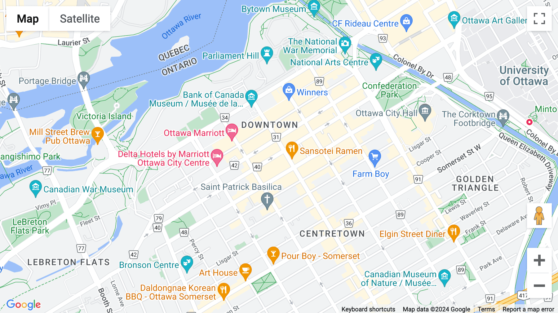 Click for interative map of 275 Slater Street, Suite 900, Ottawa