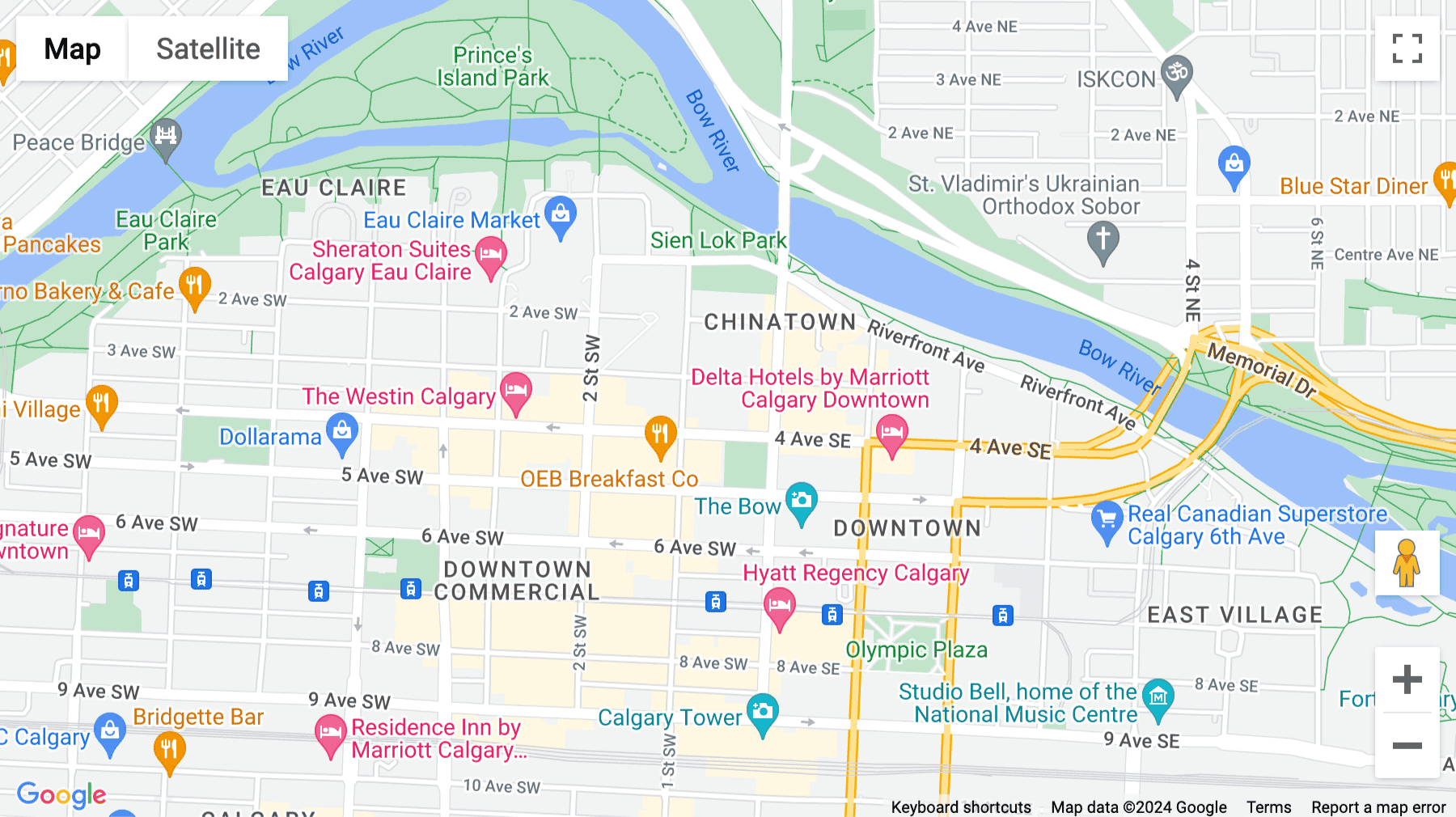 Click for interative map of 144 4th Ave SW, Suite 2100, Calgary