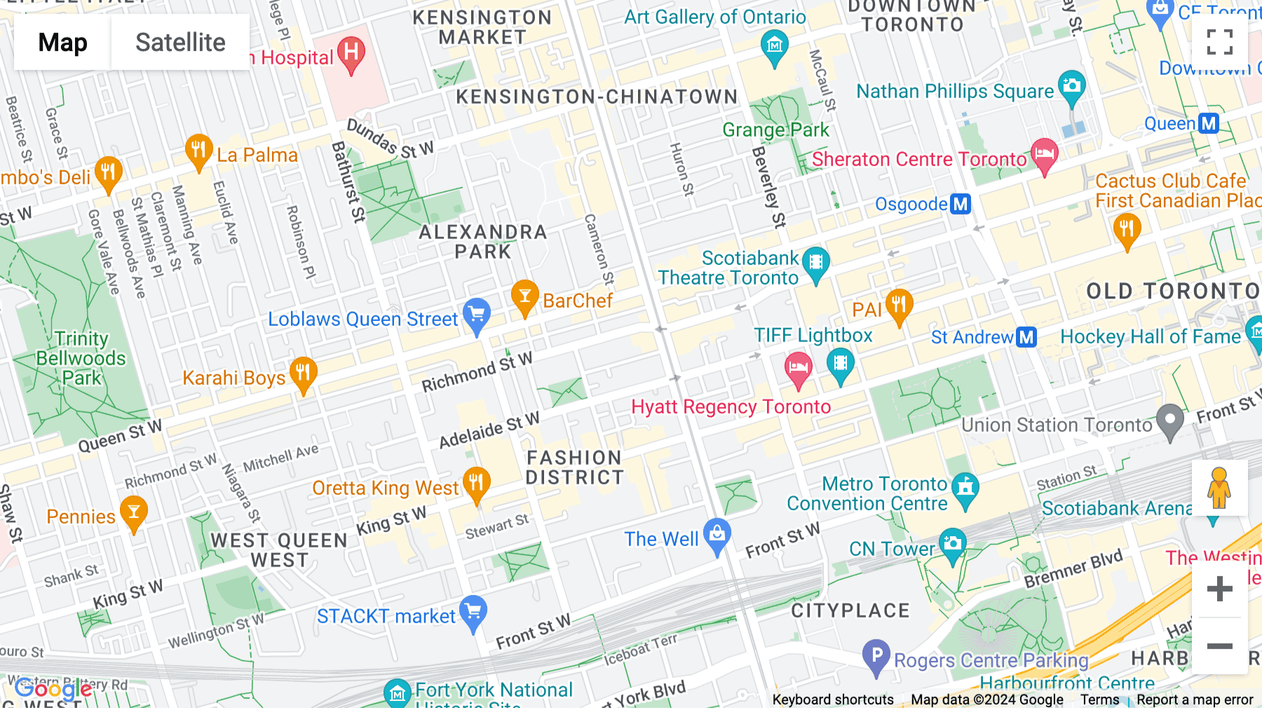 Click for interative map of 20 Camden Street, Suite 200, Toronto
