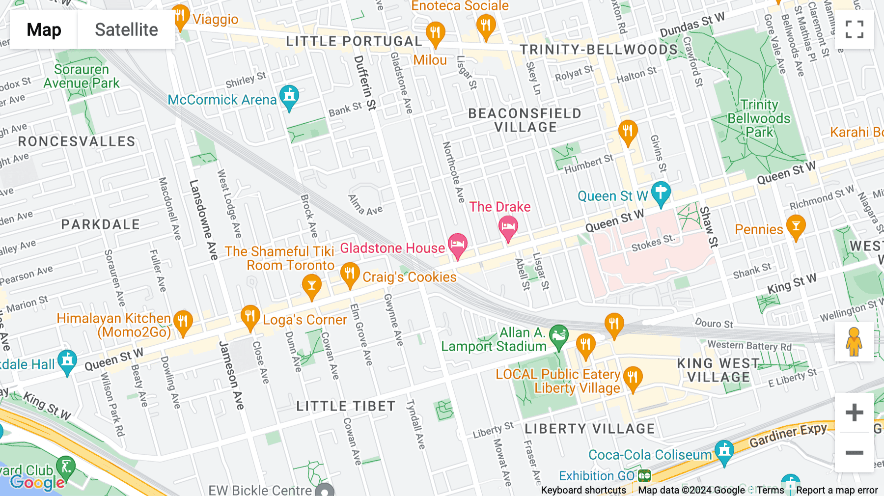 Click for interative map of 34 Minowan Miikan Lane, Toronto