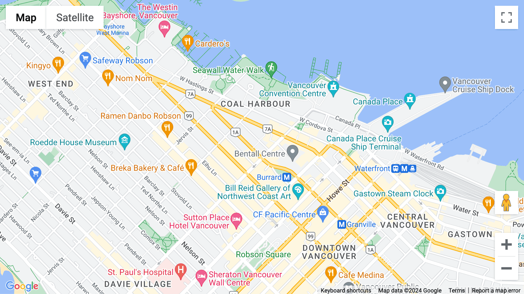 Click for interative map of 535 Thurlow Street Suite 100, Vancouver, Vancouver