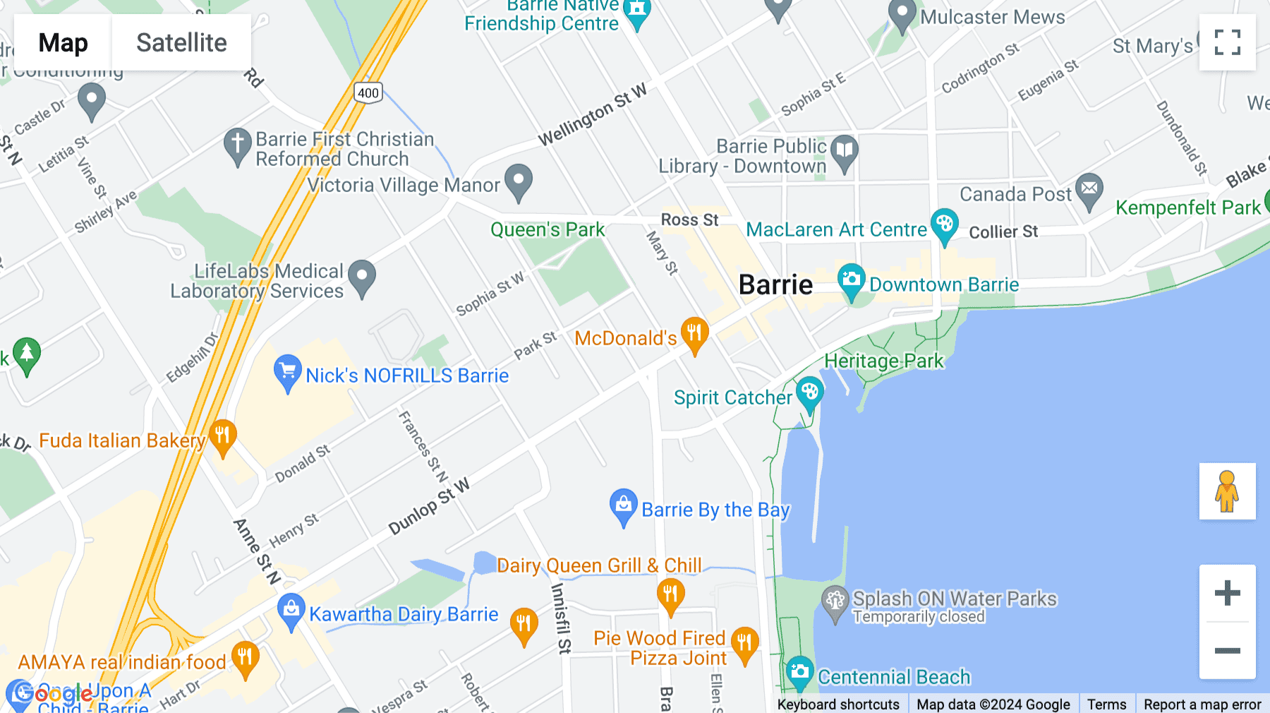 Click for interative map of 49 High Street, 3rd Floor, Barrie
