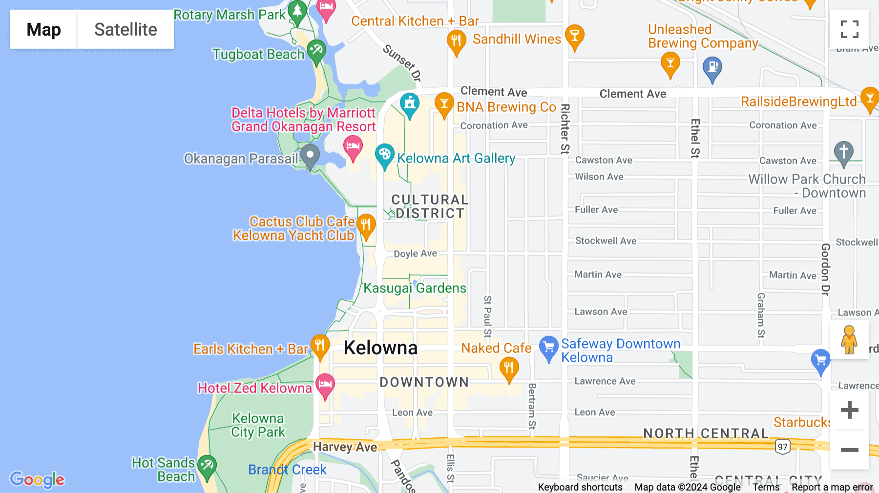 Click for interative map of 460 Doyle Avenue, Unit 106, Kelowna