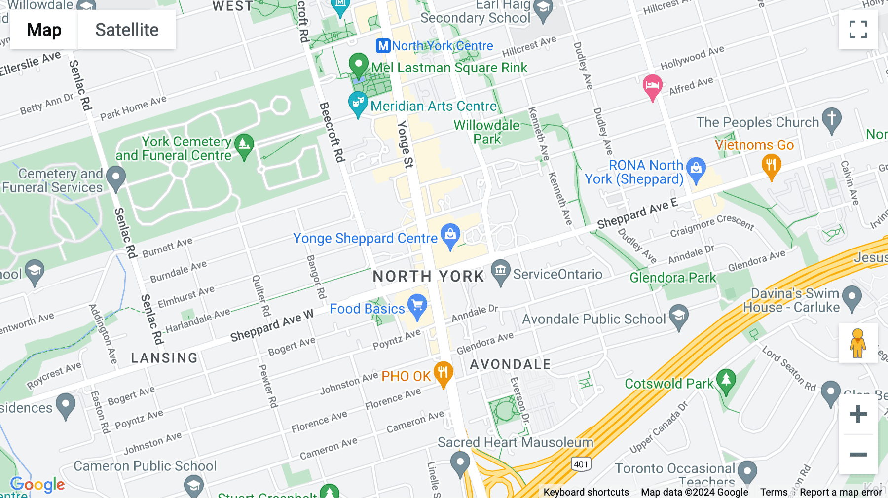 Click for interative map of 2 Sheppard Ave. E. 20th Floor, Toronto