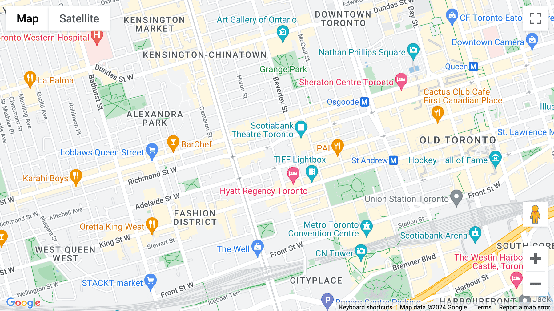 Click for interative map of 111 Peter Street, Suite 700, Toronto