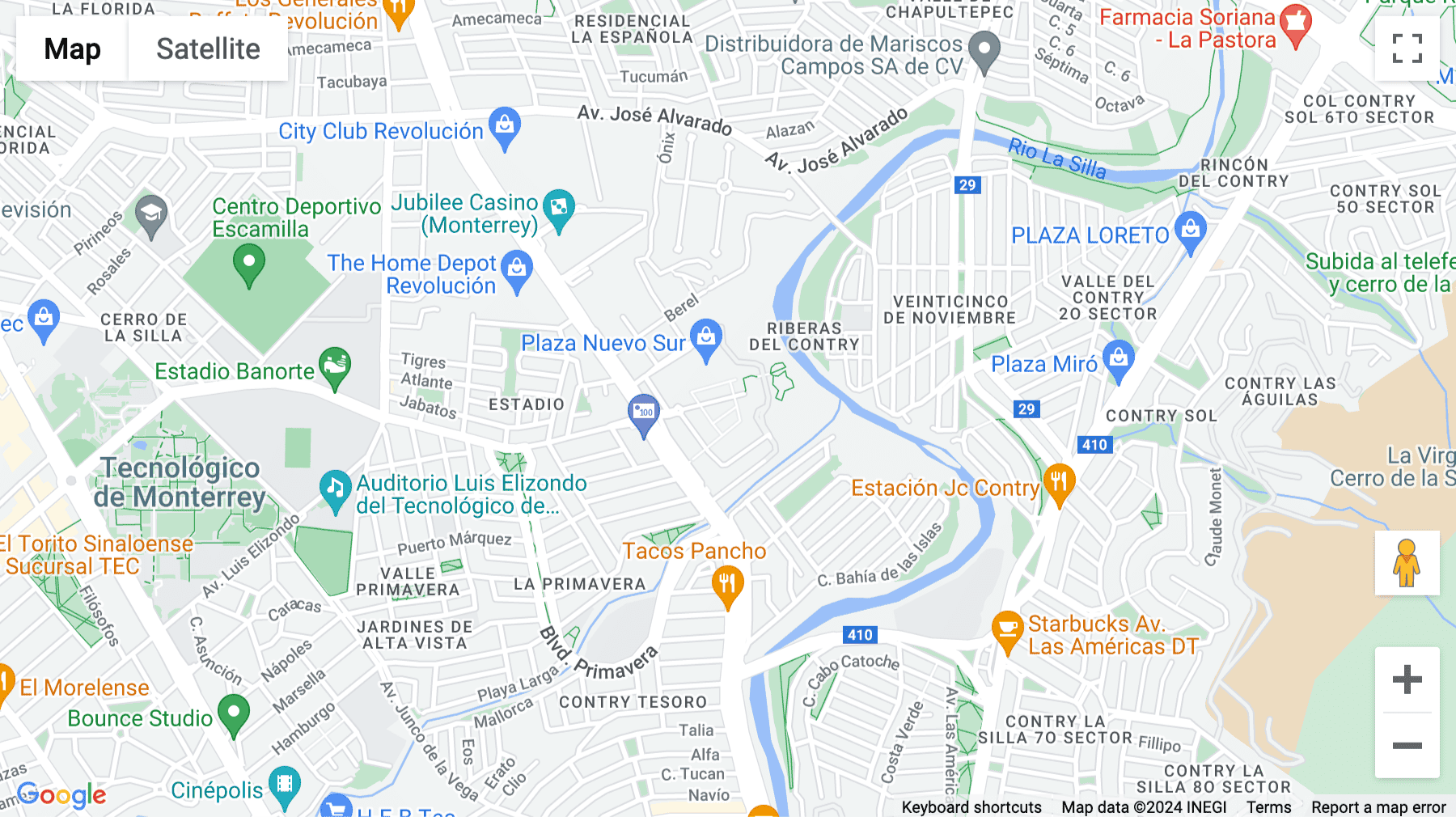 Click for interative map of Av. Revolución 2703, Ladrillera, Nuevo Sur, Monterrey