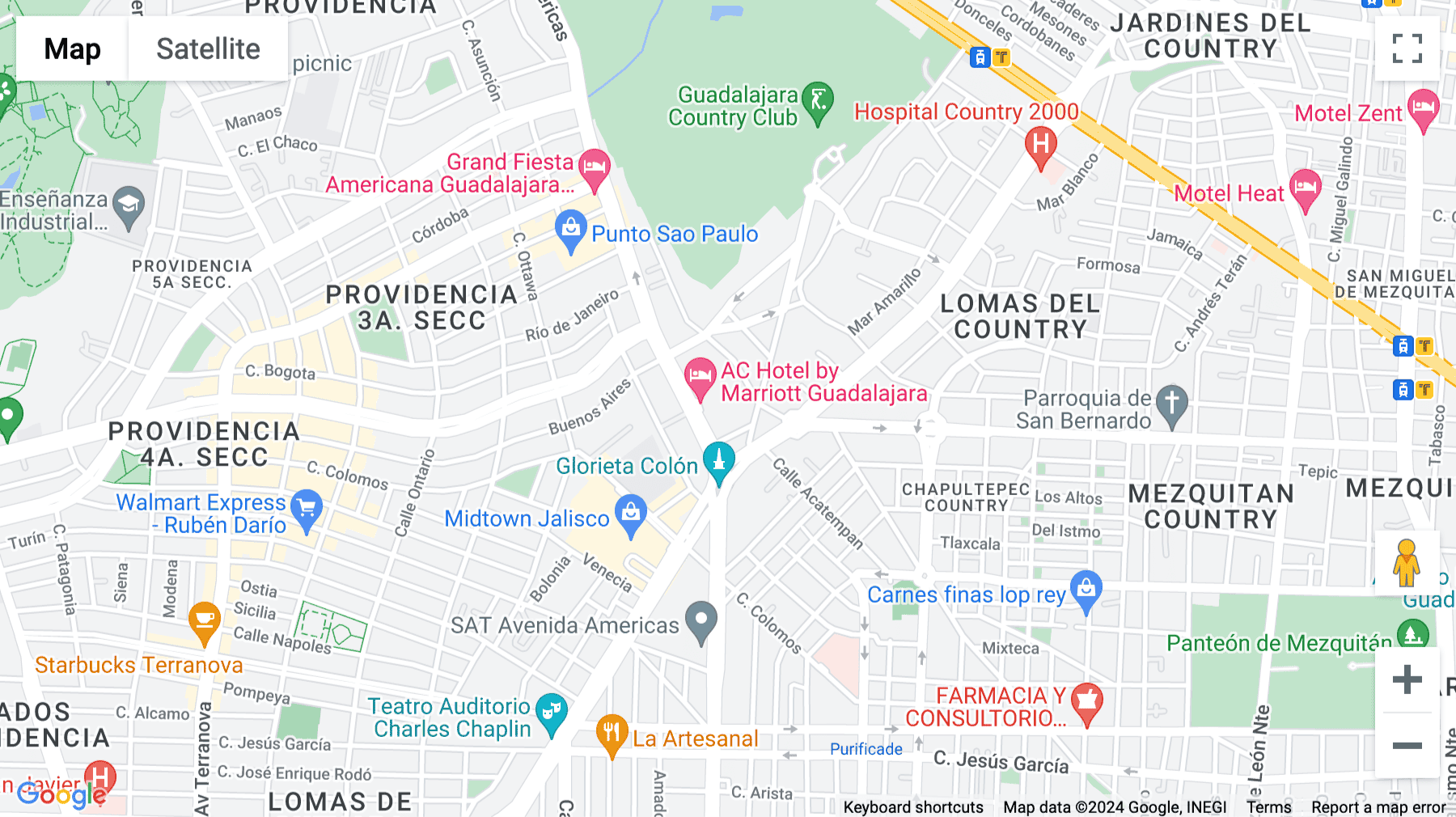 Click for interative map of Avenida De Las Americas 1254, Country Club Guadalajara, Jalisco 44610, Guadalajara