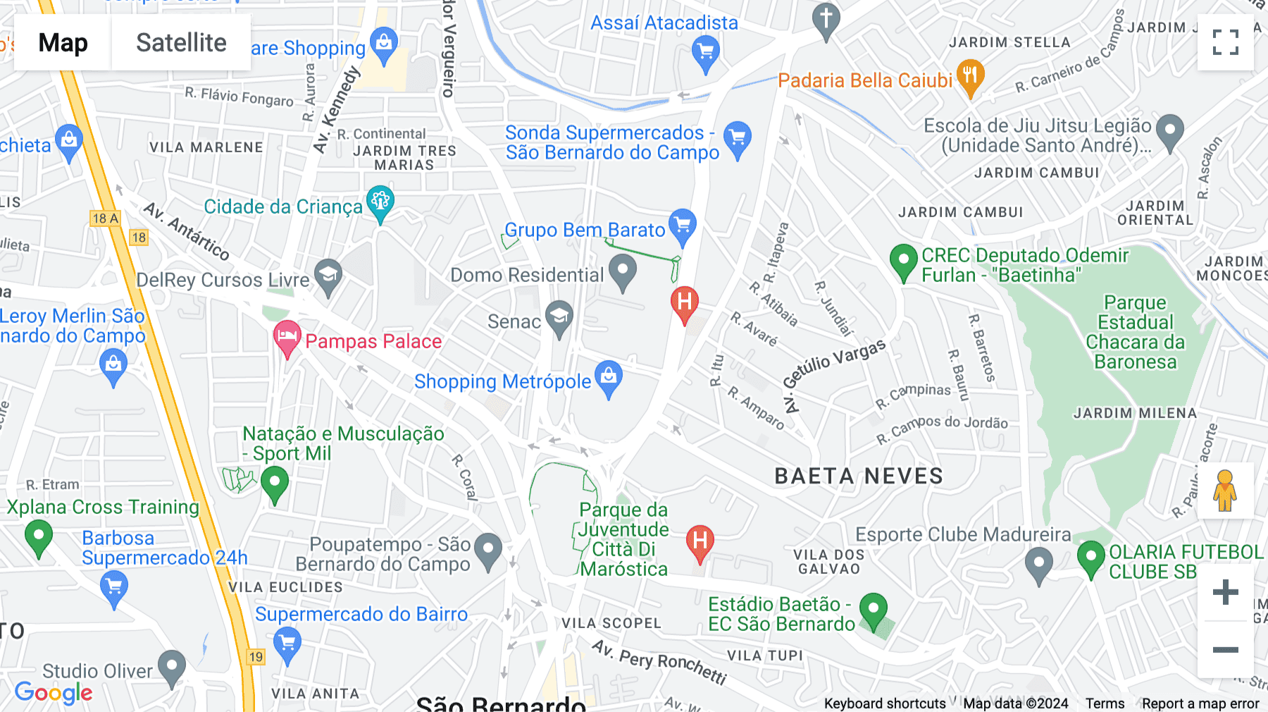 Click for interative map of 101, José Versolato Avenue, 12th Floor, Sao Paulo