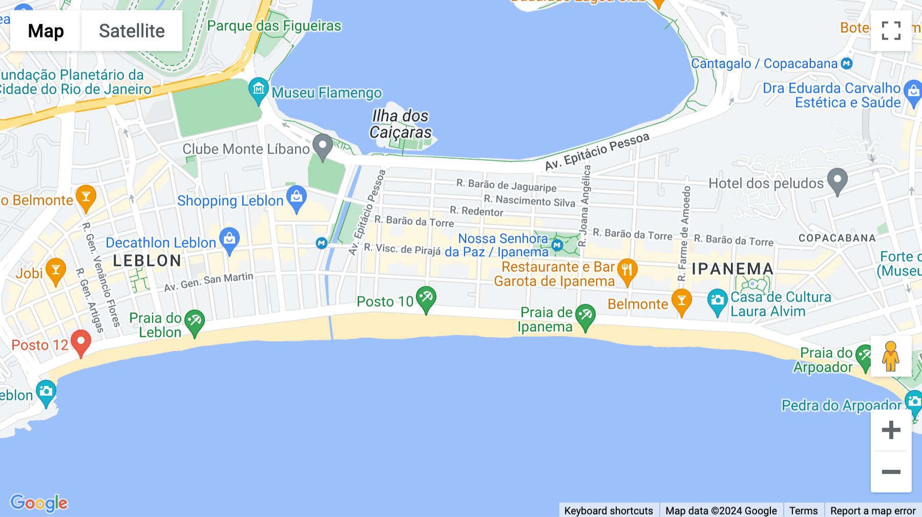 Click for interative map of Rua Visconde de Pirajá 495, Rio de Janeiro
