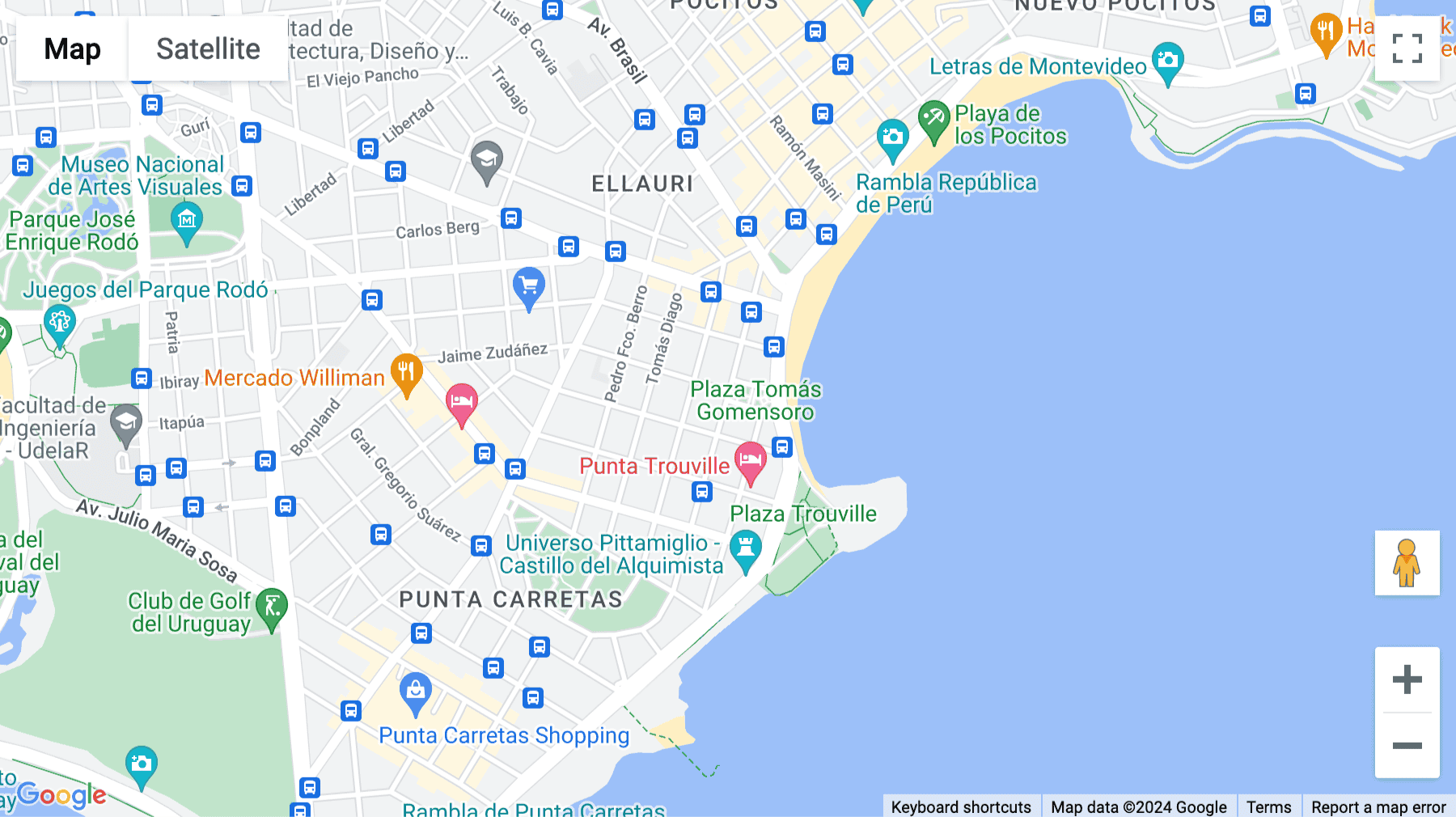 Click for interative map of Benito Blanco 780, Montevideo, Montevideo