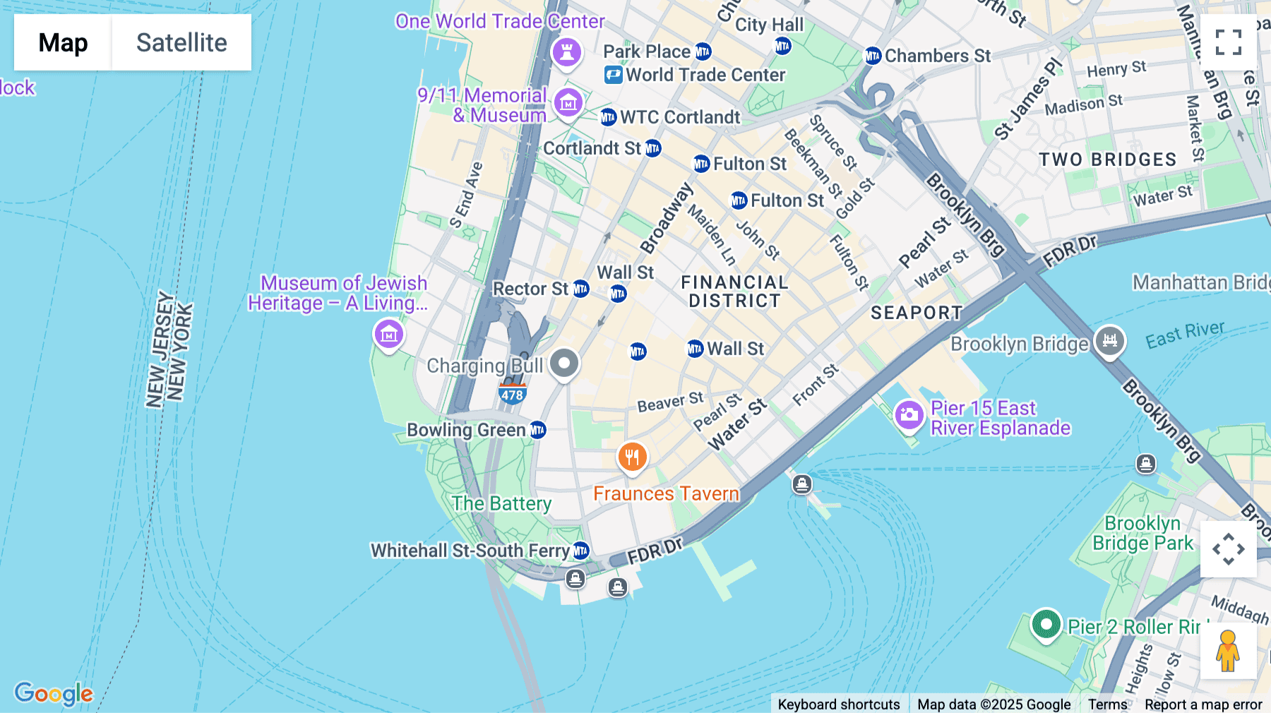 Click for interative map of 30 Broad Street, 14th Floor, New York City