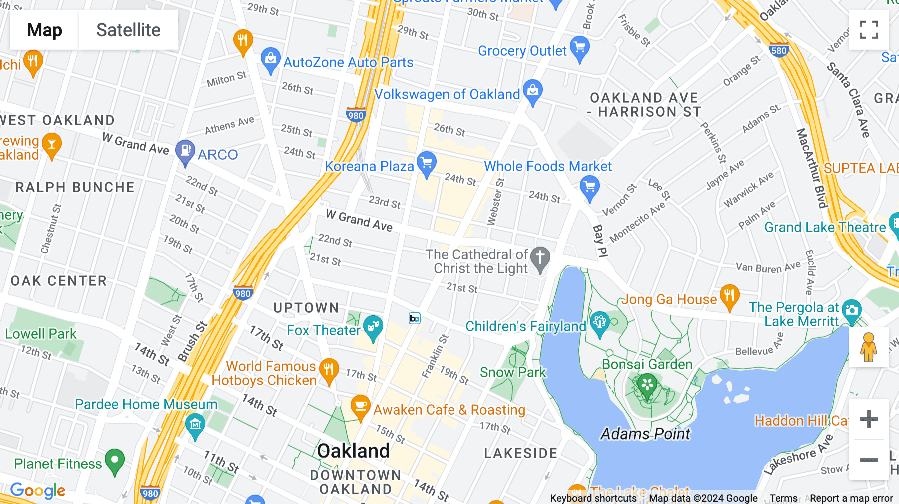 Click for interative map of 2201 Broadway, Oakland