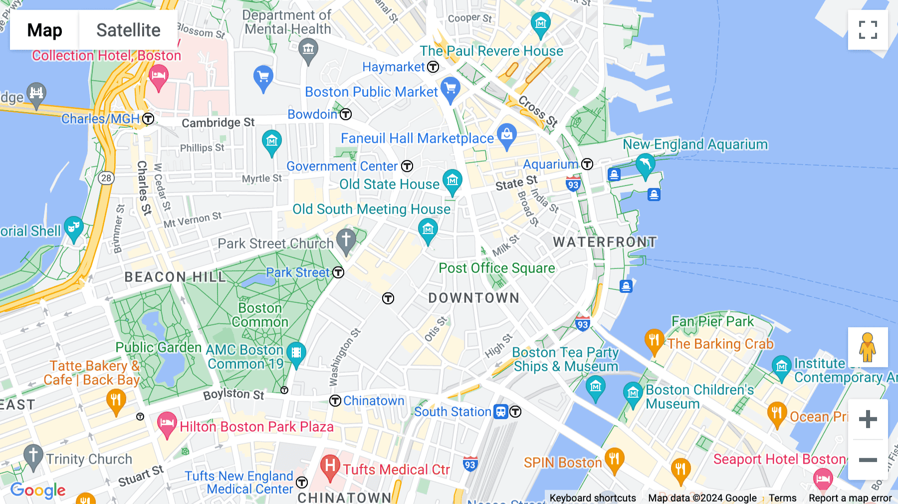 Click for interative map of 50 Milk Street, 16th Floor, Boston