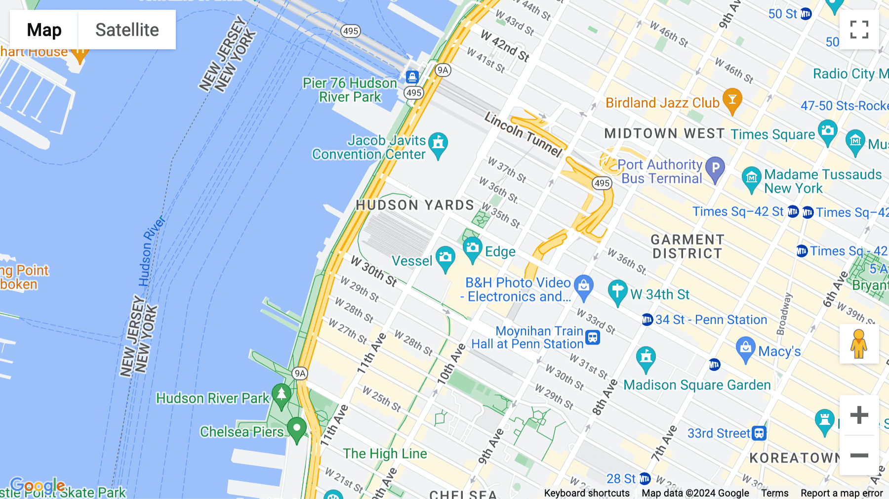 Click for interative map of 31 Hudson Yards, 11th & 10th Floor, New York City