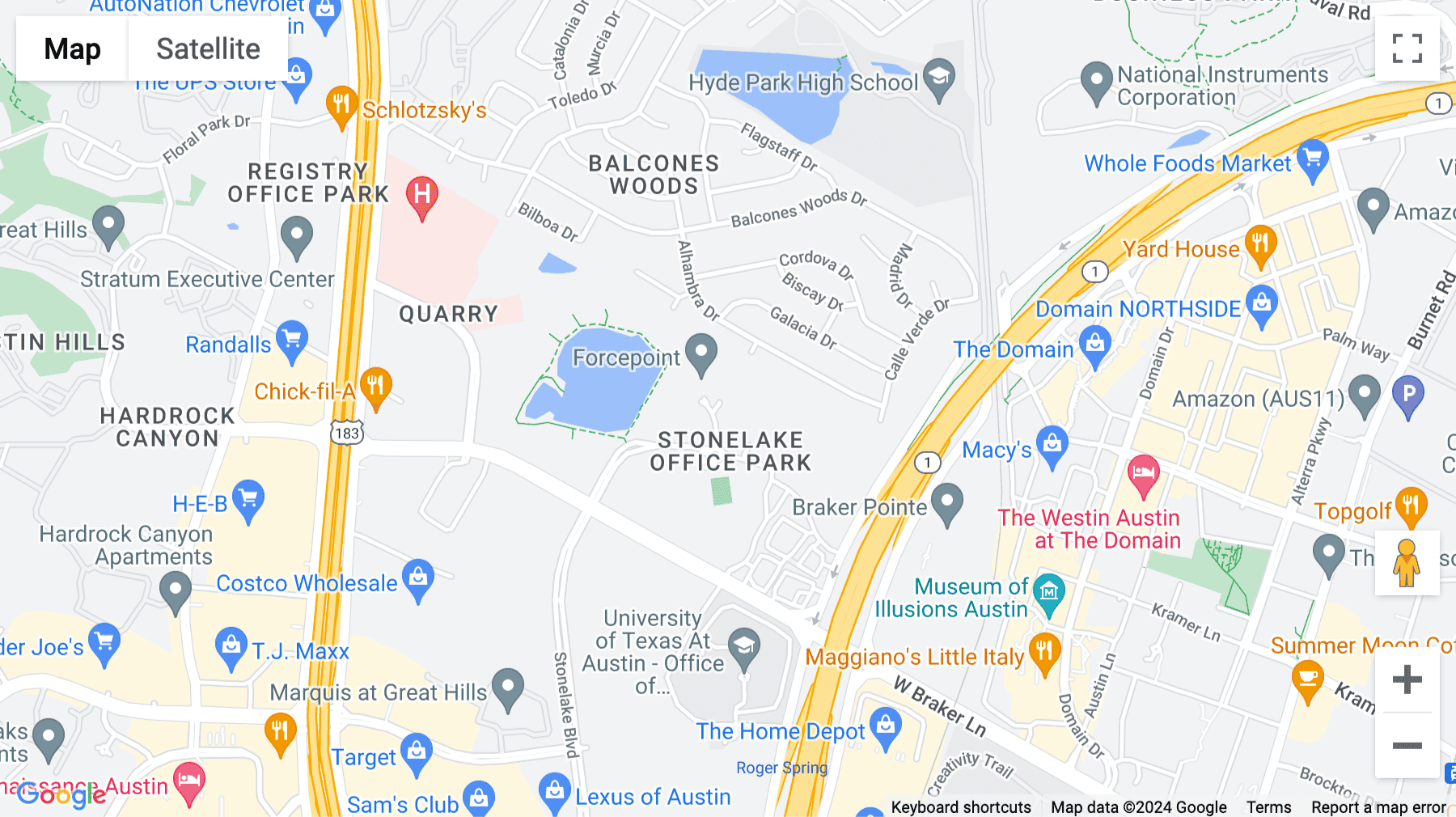 Click for interative map of 10900 Stonelake Boulevard, Quarry Oaks II, Building 2, Suite 100, Austin