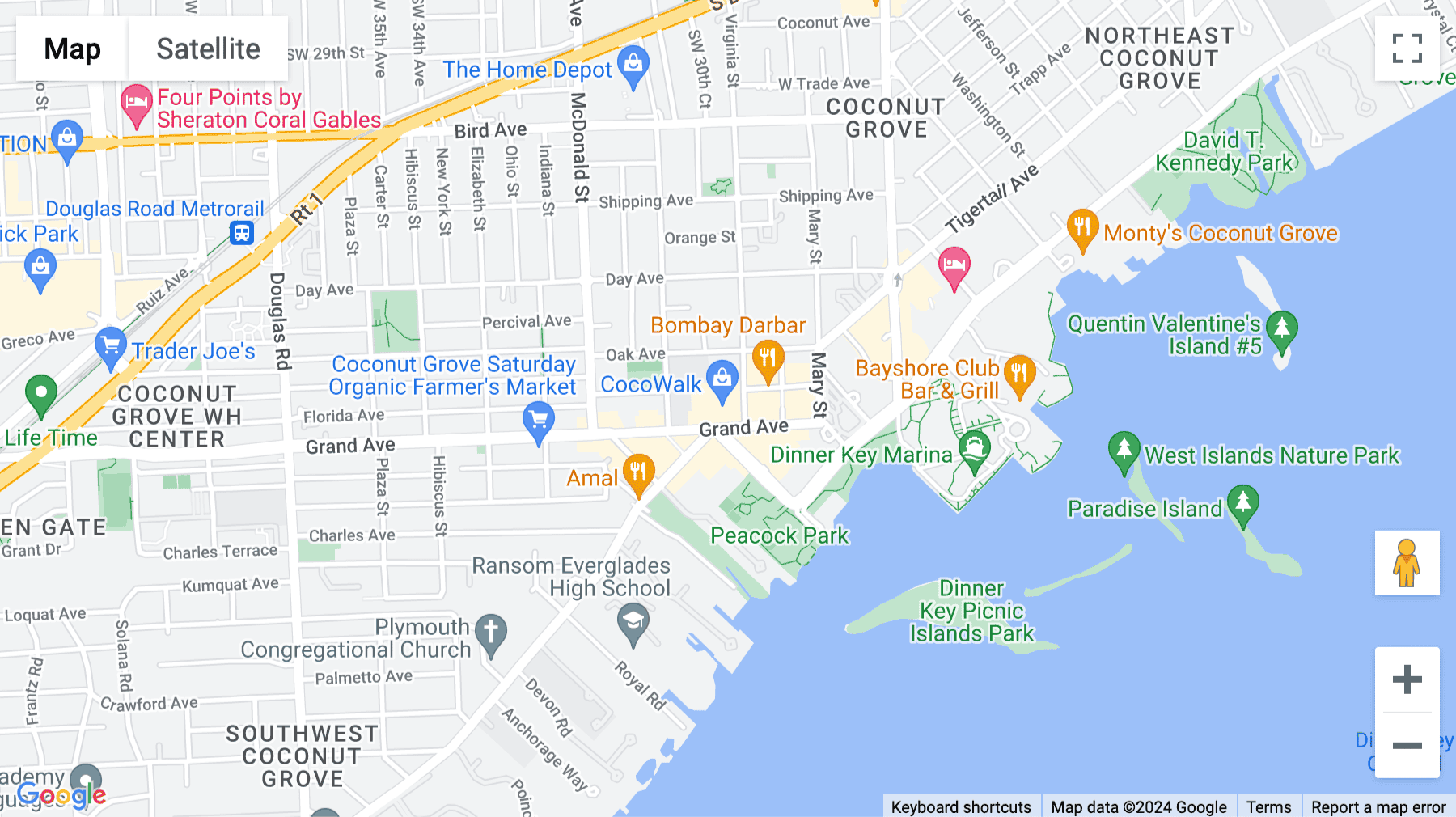 Click for interative map of 3350 Virginia Street, Miami