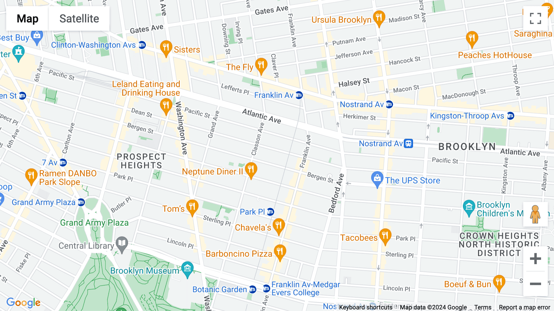 Click for interative map of 1002 Dean Street, 1st Floor, New York City