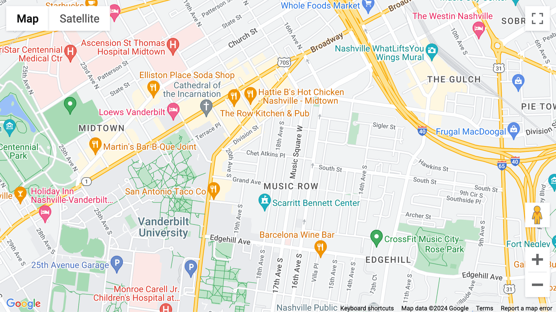 Click for interative map of 18th & Chet, 818 18th Avenue South, Nashville