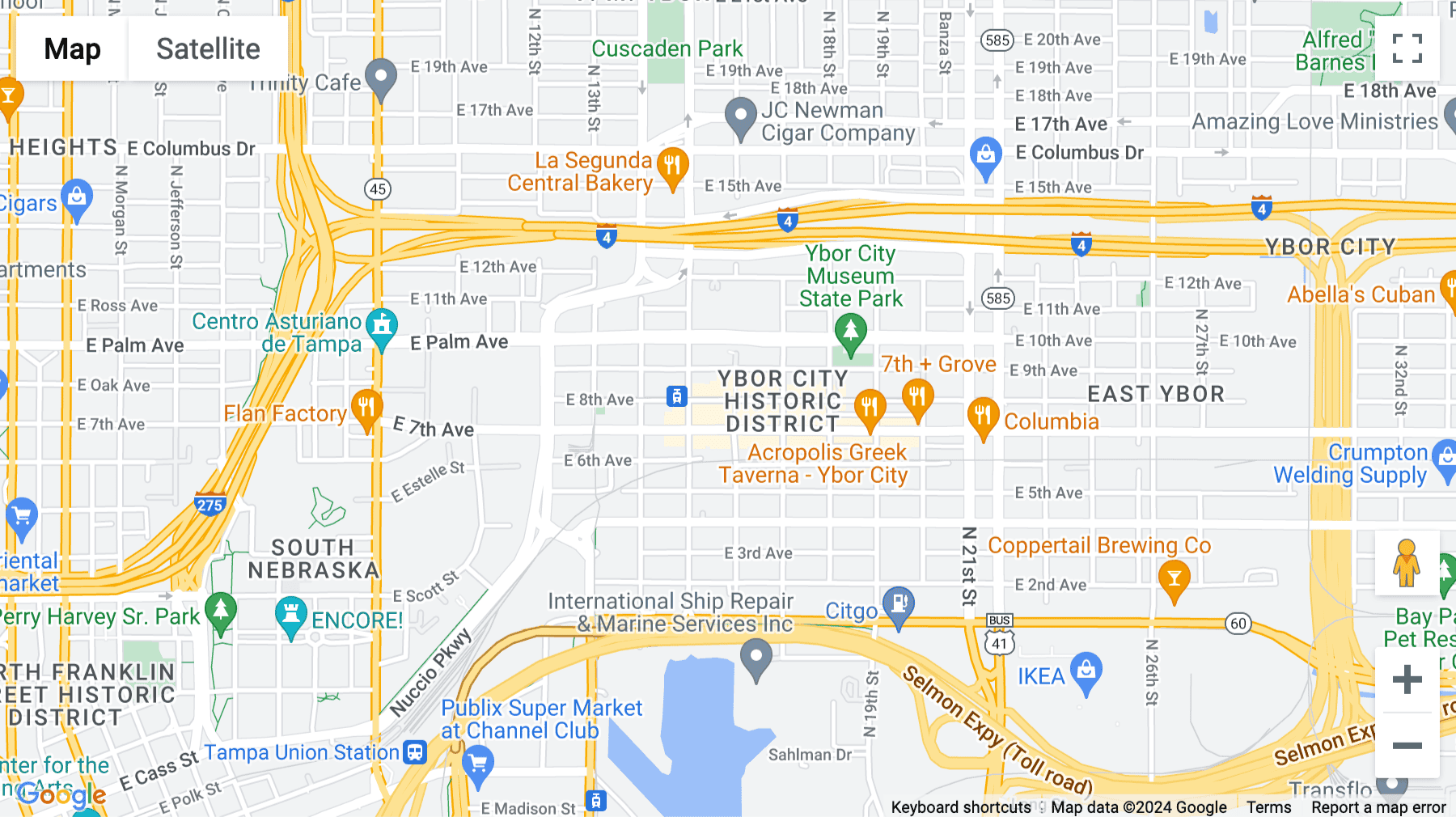 Click for interative map of 1600 East 8th Avenue, 2nd and 3rd Floor, Tampa