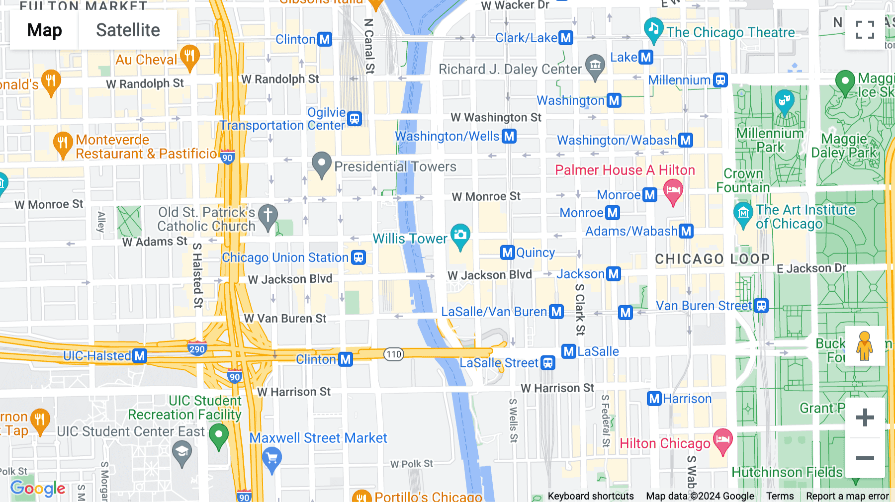 Click for interative map of 233 South Wacker Drive, 44th Floor, Chicago