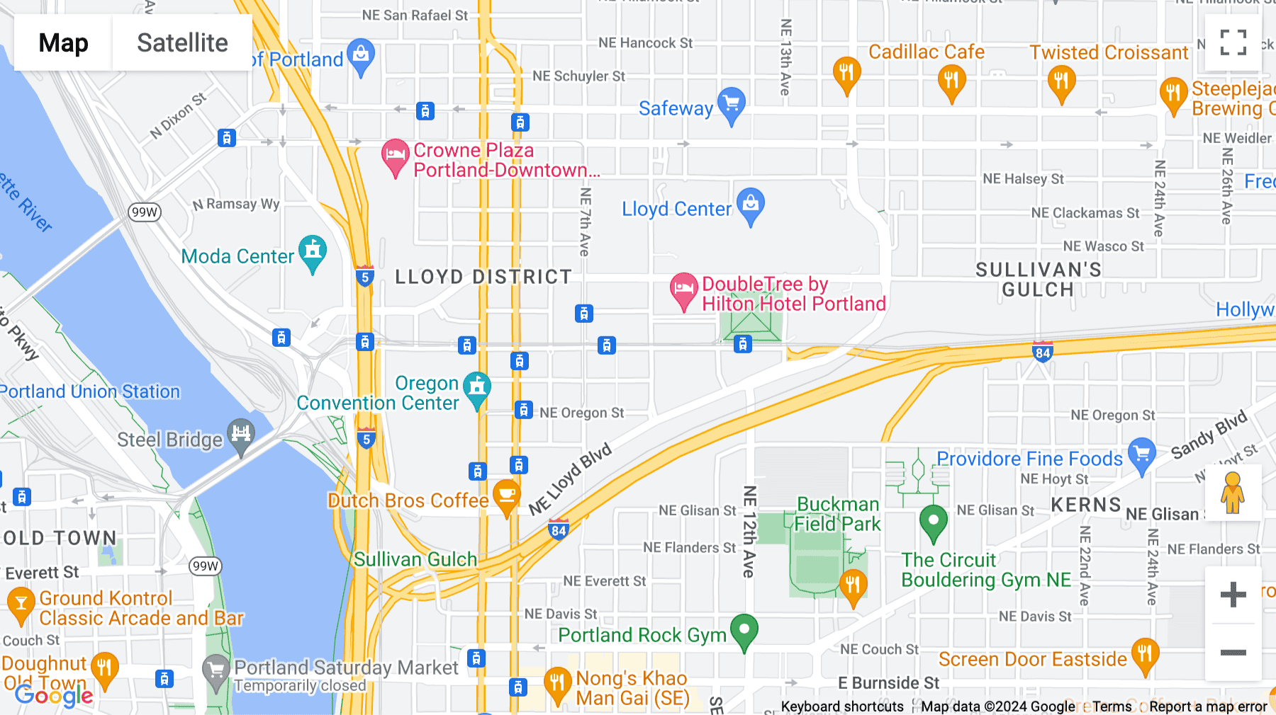 Click for interative map of 830 Northeast Holladay Street, Portland (Oregon)