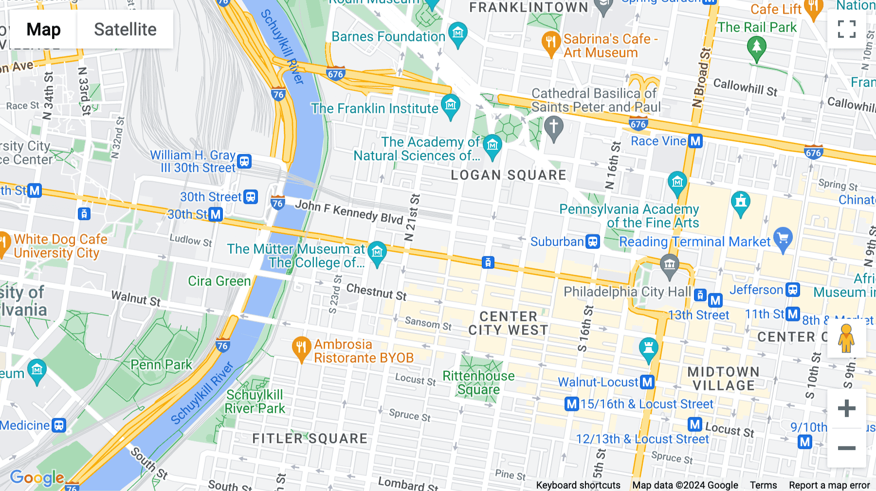 Click for interative map of 2001 Market Street, Philadelphia