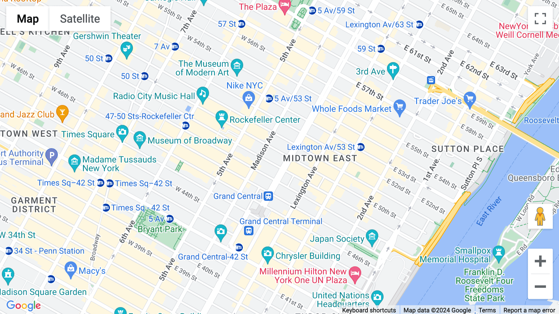 Click for interative map of 2nd Floor, 300 Park Avenue, New York City