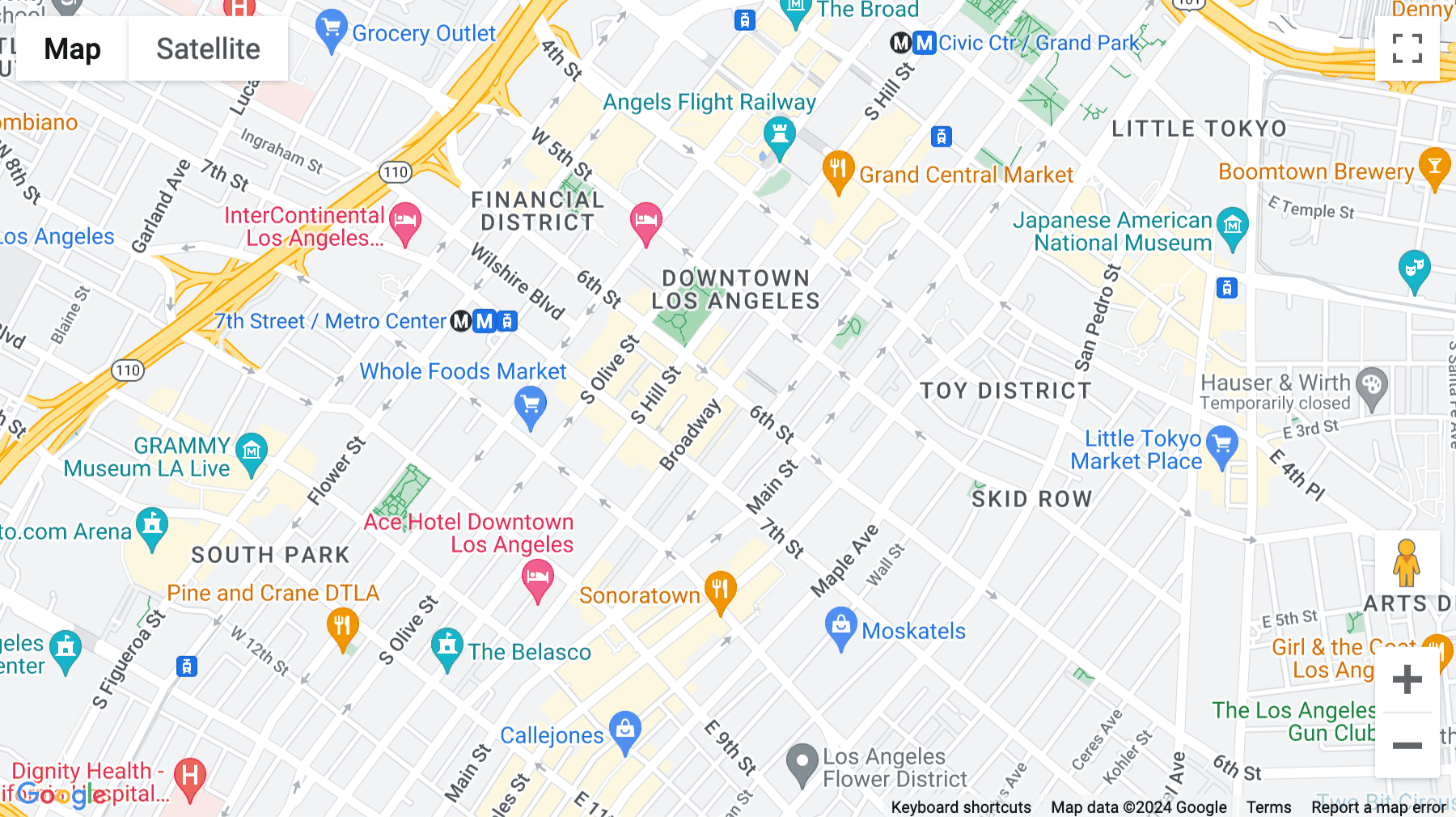 Click for interative map of 612 South Broadway, Los Angeles