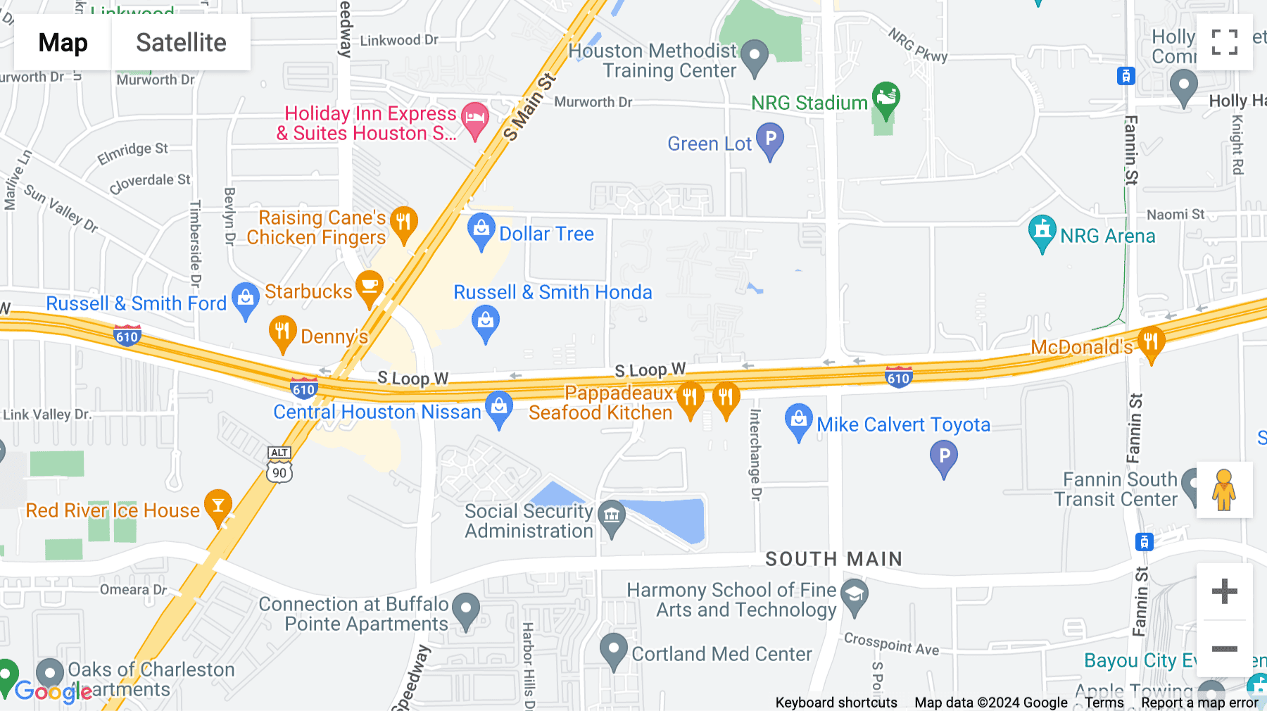 Click for interative map of 2600 South Loop West, Houston