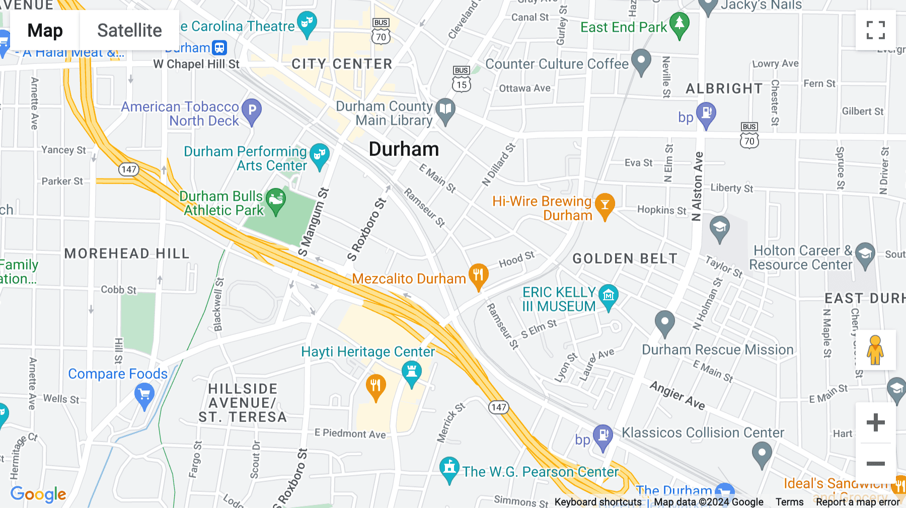 Click for interative map of 506 Ramseur Street, Suite 1, Durham (North Carolina)