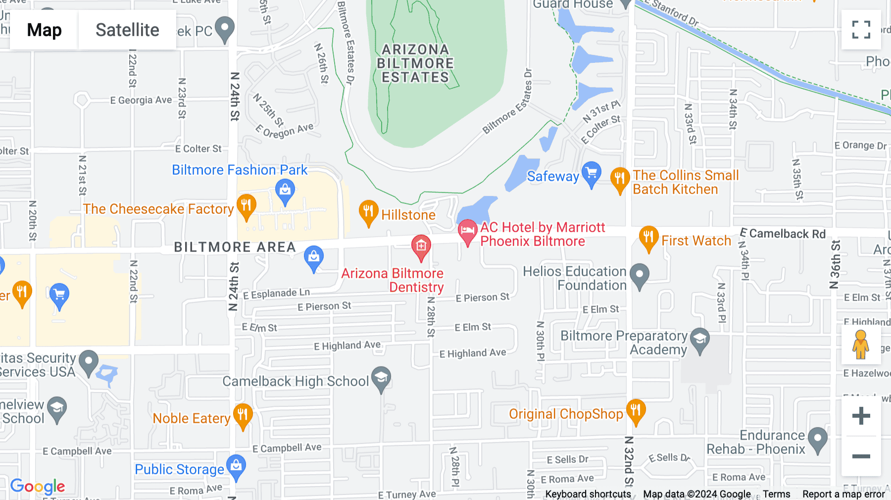 Click for interative map of 2801 E. Camelback Road, 2nd Floor, Phoenix