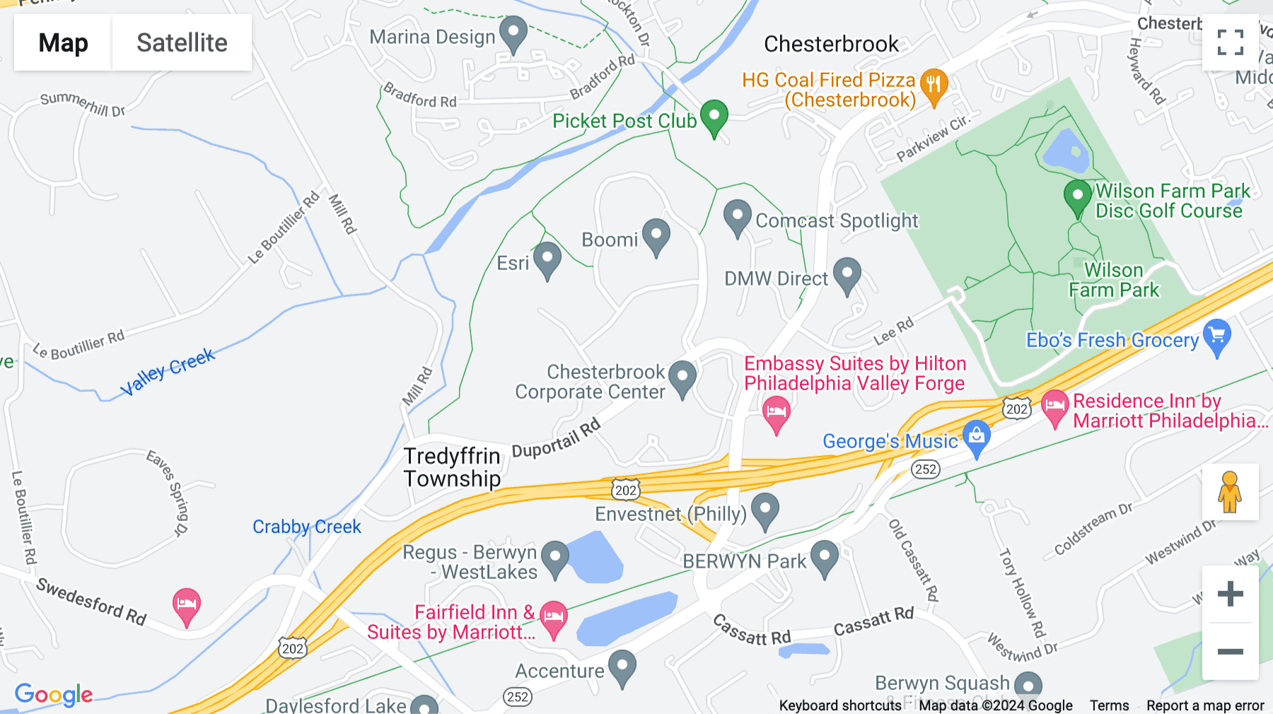 Click for interative map of (Flex at Chesterbrook) 851 Duportail Road, 2nd Floor, Chesterbrook
