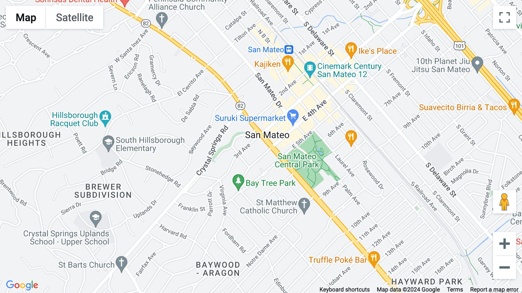 Click for interative map of 4 W 4th Avenue, San Mateo, San Mateo