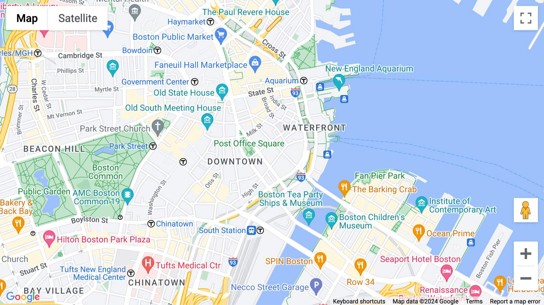 Click for interative map of 225 Franklin Street, 26th Floor, Boston