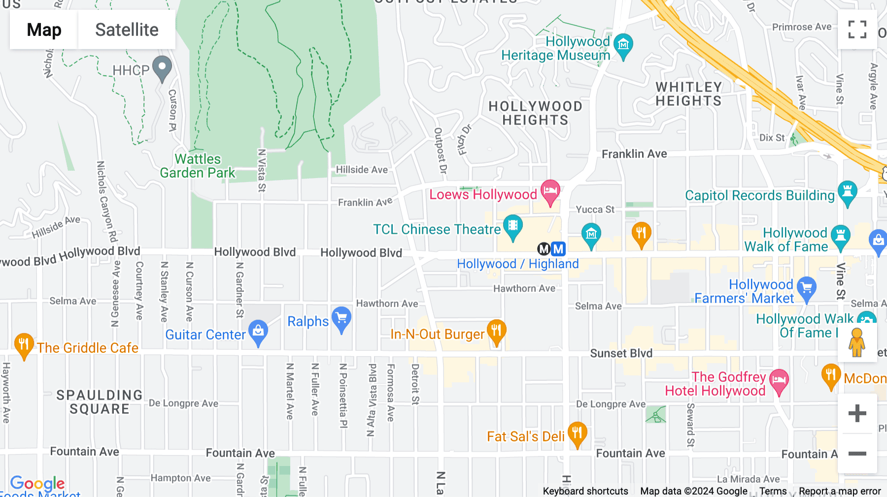 Click for interative map of 7083 Hollywood Boulevard, Los Angeles