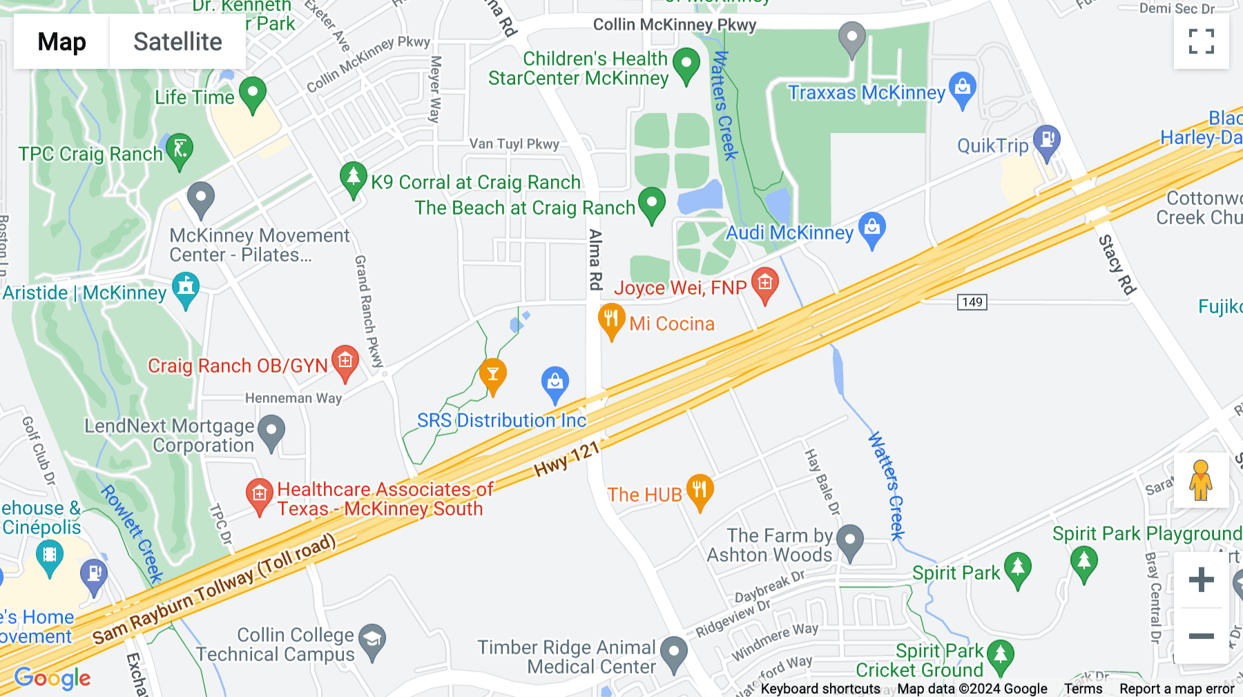 Click for interative map of 7300 State Highway 121, Suite 300, McKinney