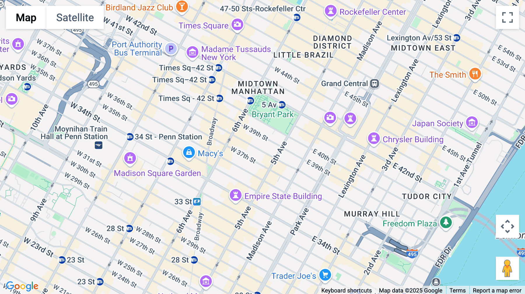 Click for interative map of 15 West 38th Street, Ground & 4th to 12th Floors, New York City