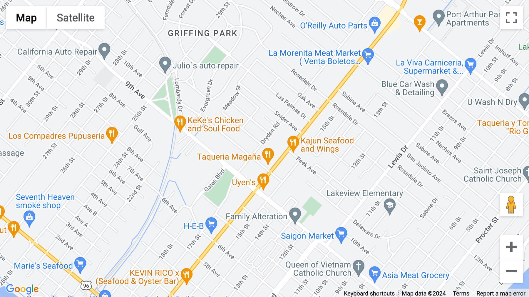 Click for interative map of 3835 GULFWAY DR, Beaumont