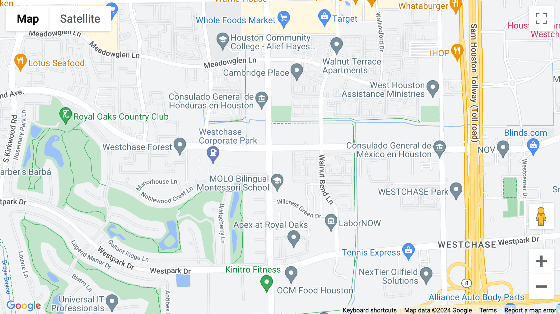 Click for interative map of 11011 Richmond Avenue, Houston