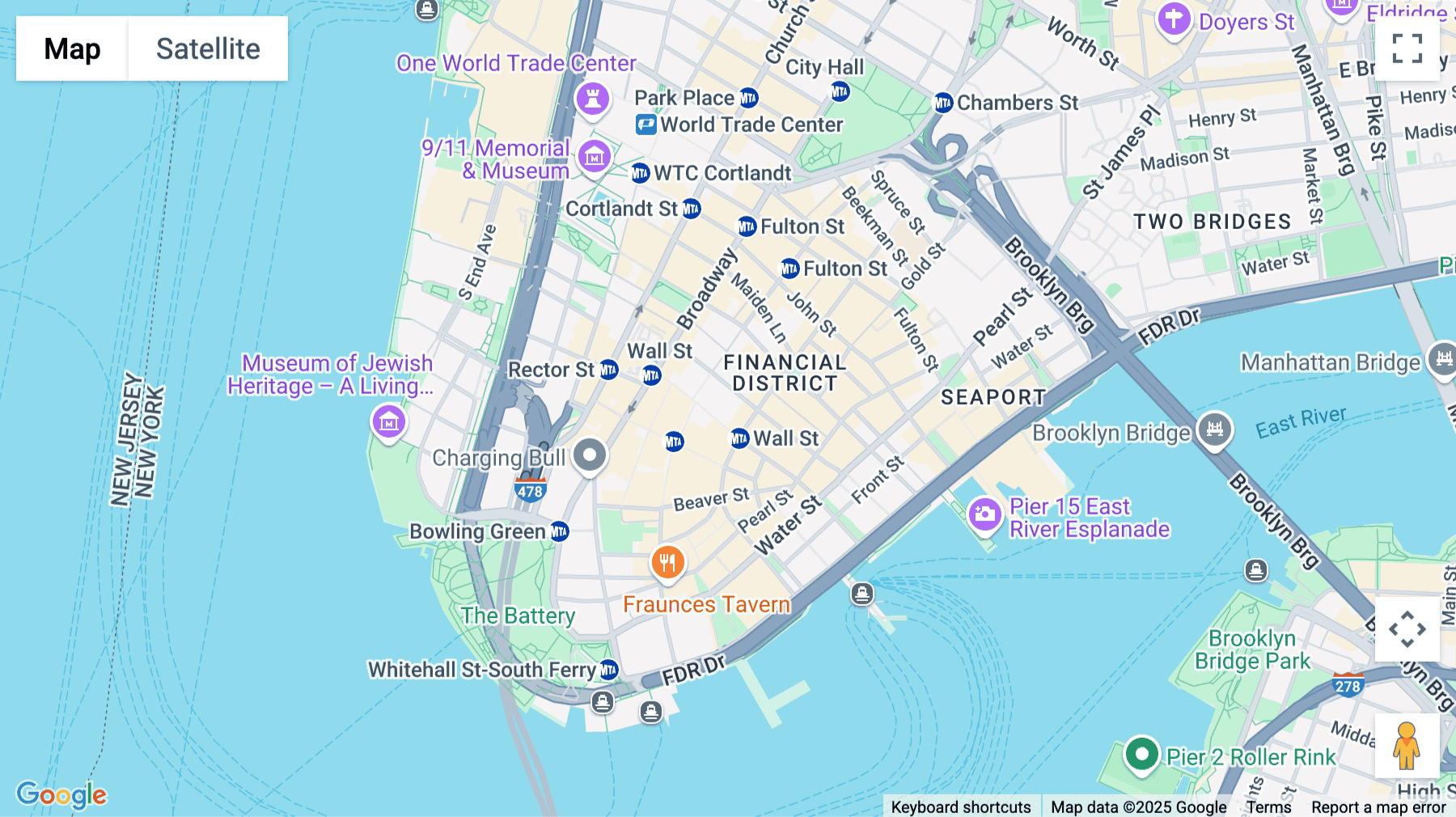 Click for interative map of 40 Wall Street, 27th, 28th, & 29th Floor, New York City