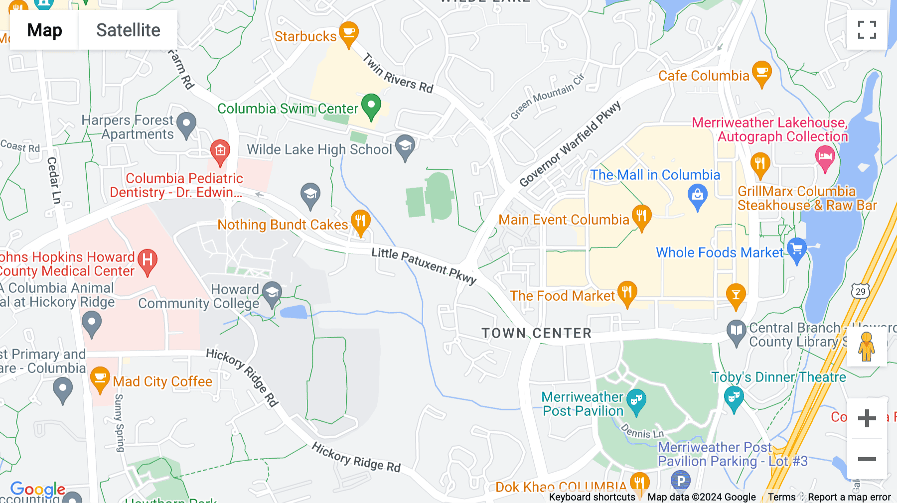 Click for interative map of 10630 Little Patuxent Parkway, Suite 314, Columbia (Maryland)
