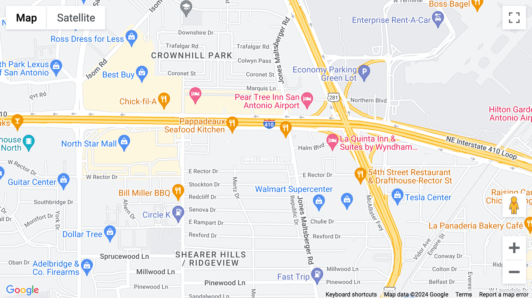 Click for interative map of 84 Northeast Loop 410, Floor 2, San Antonio