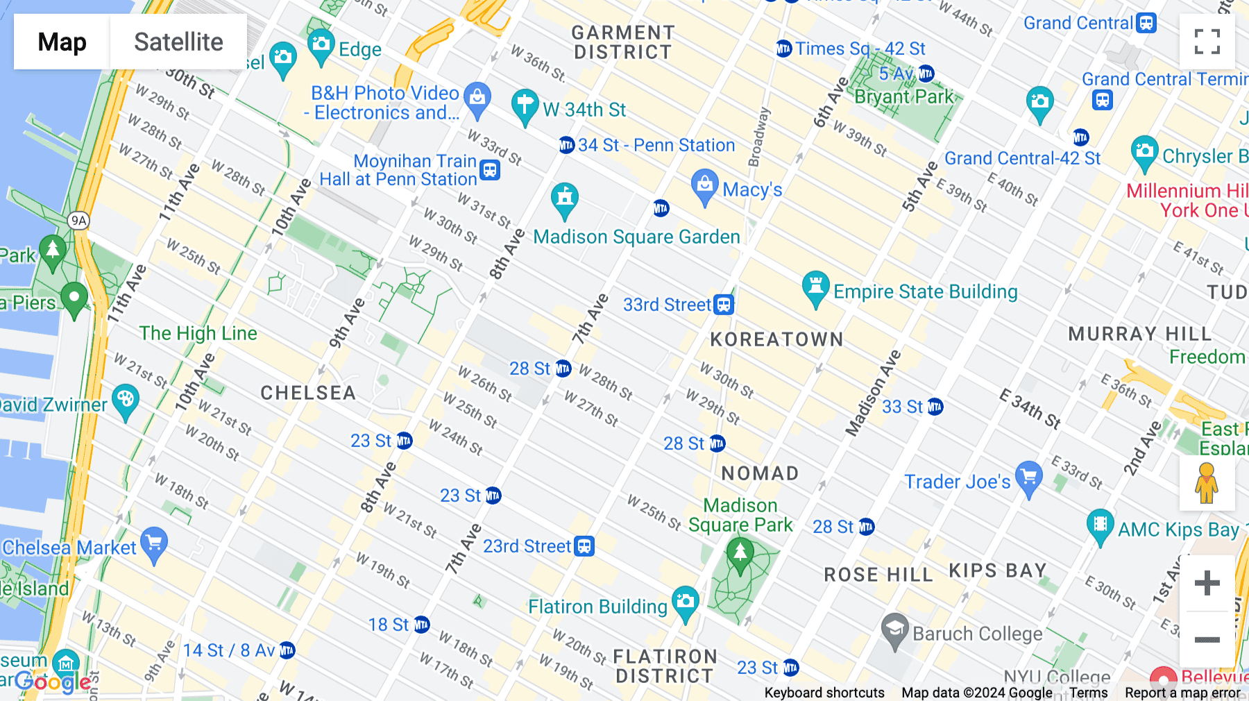 Click for interative map of 143 West 29th Street, New York City
