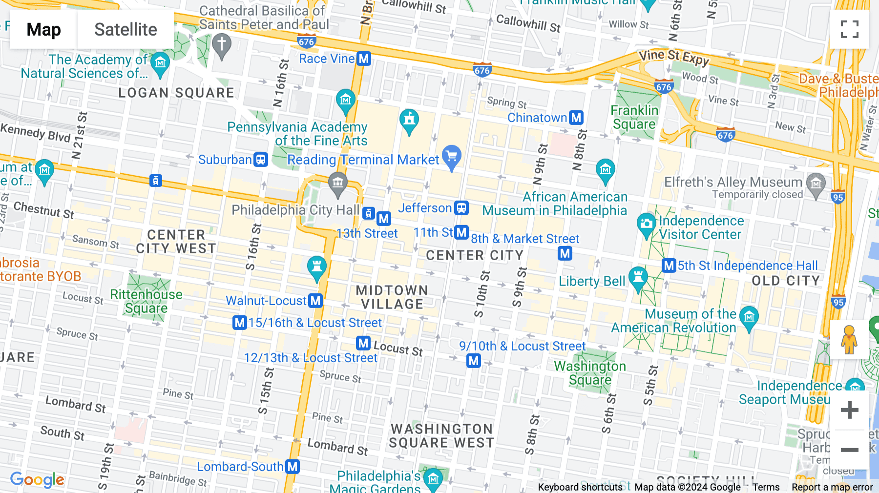 Click for interative map of 1100 Ludlow Street, Philadelphia