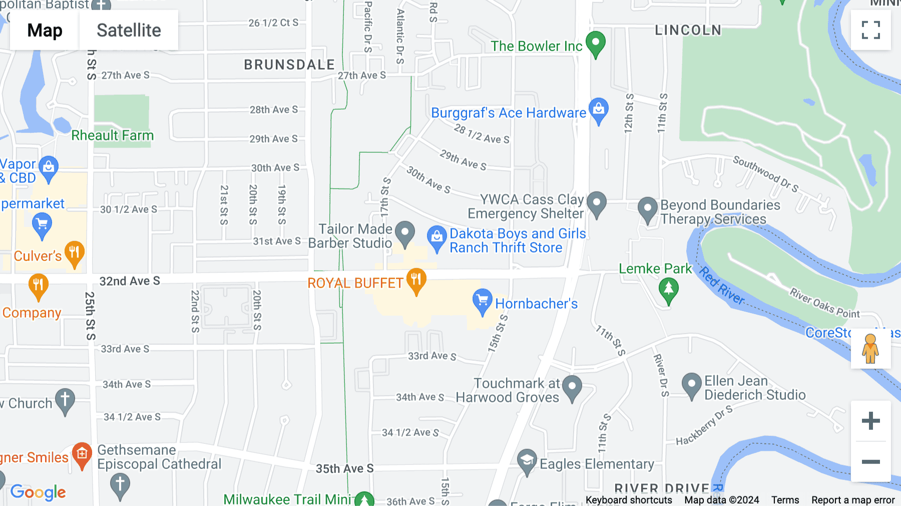 Click for interative map of 1531 32nd Avenue South, Fargo