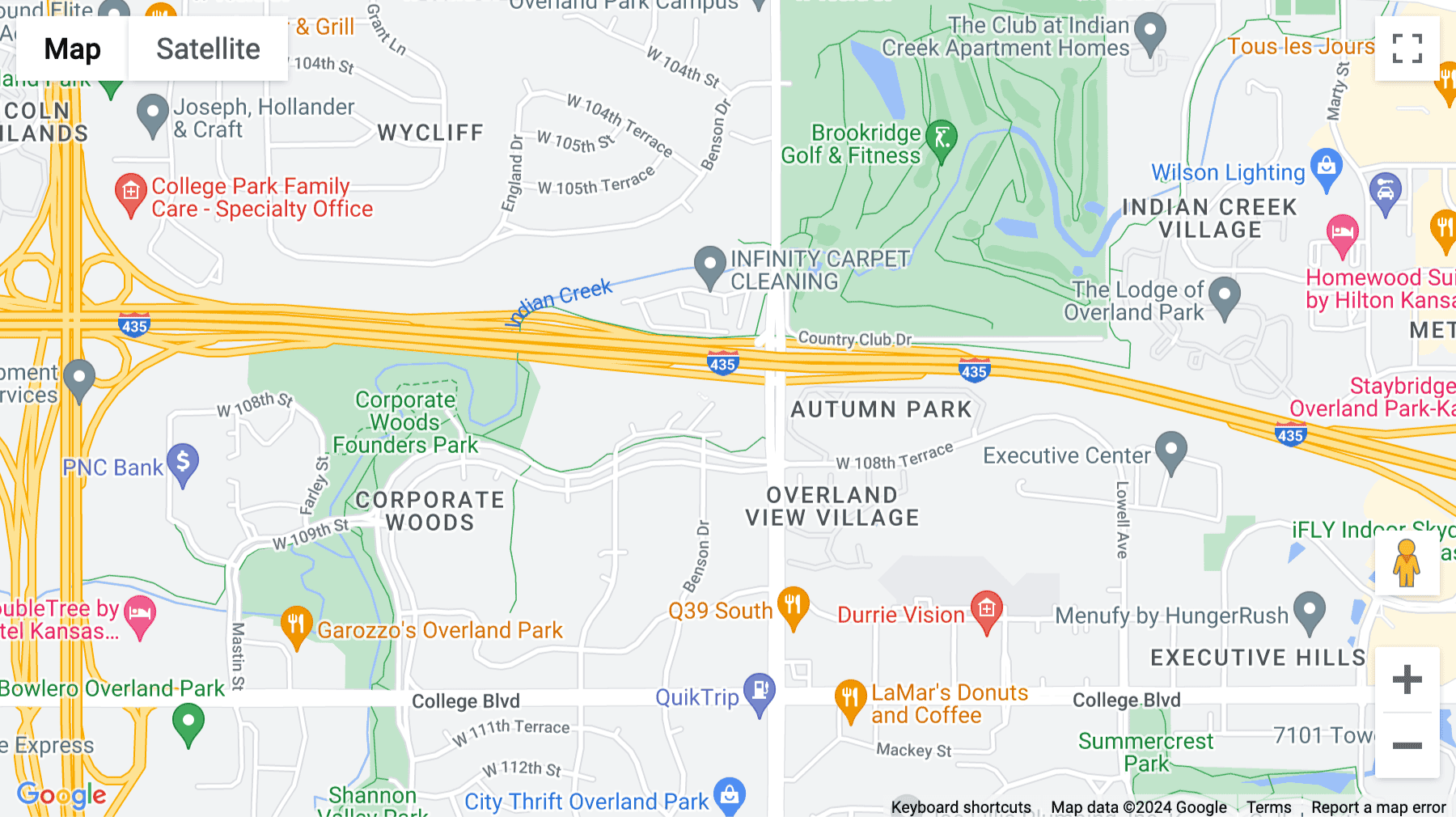Click for interative map of 8700 Indian Creek Parkway, Suite 150, Overland Park