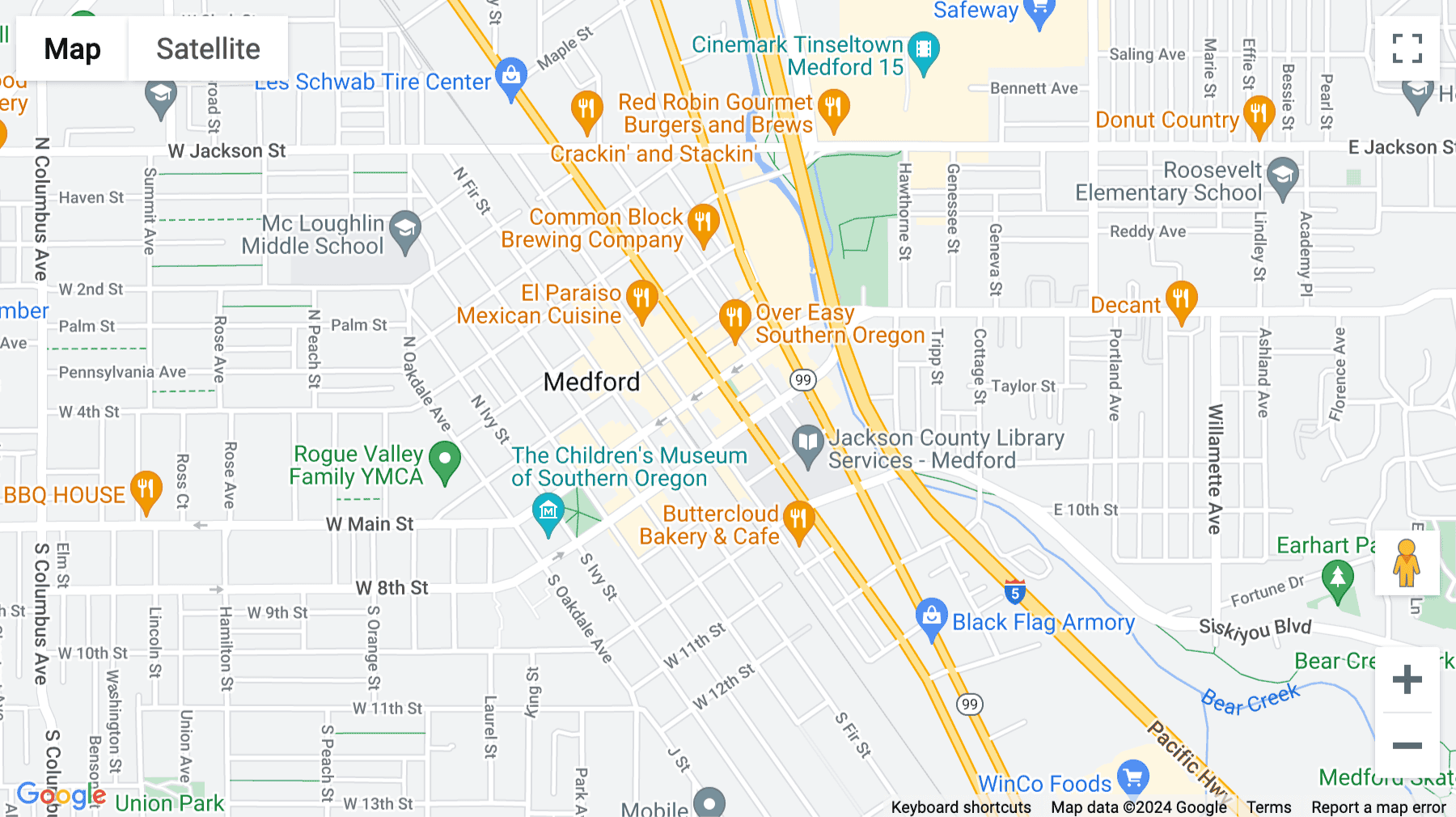 Click for interative map of 122 East Main Street, Medford