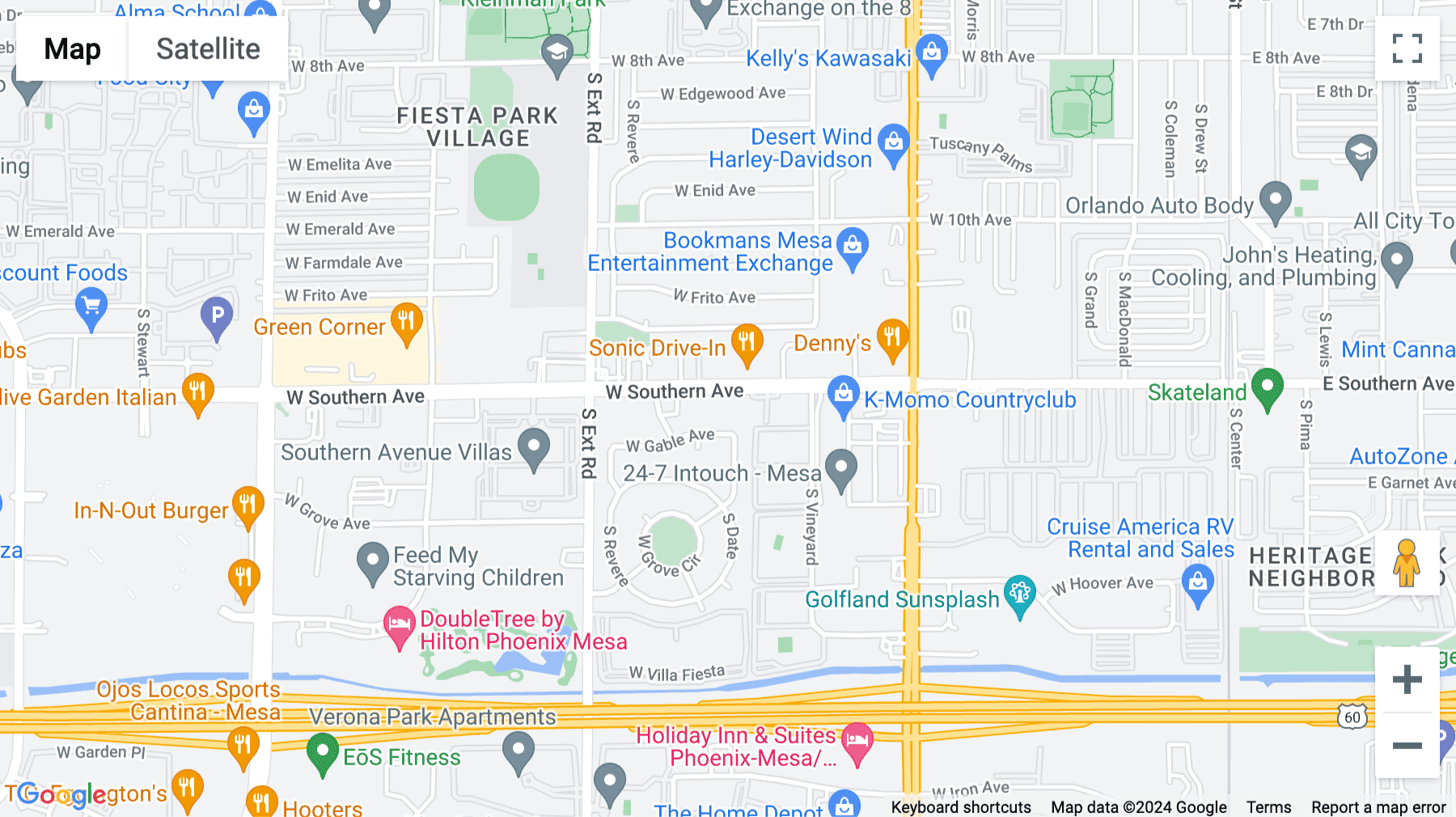 Click for interative map of 625 Western Southern Avenue, Mesa