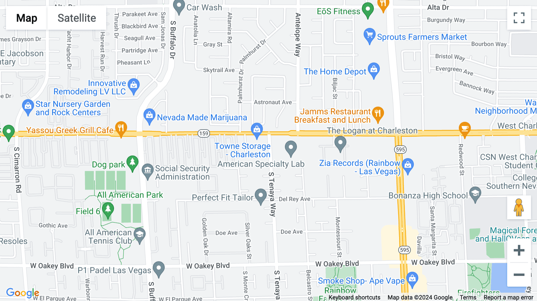 Click for interative map of 7401 West Charleston Boulevard, Las Vegas