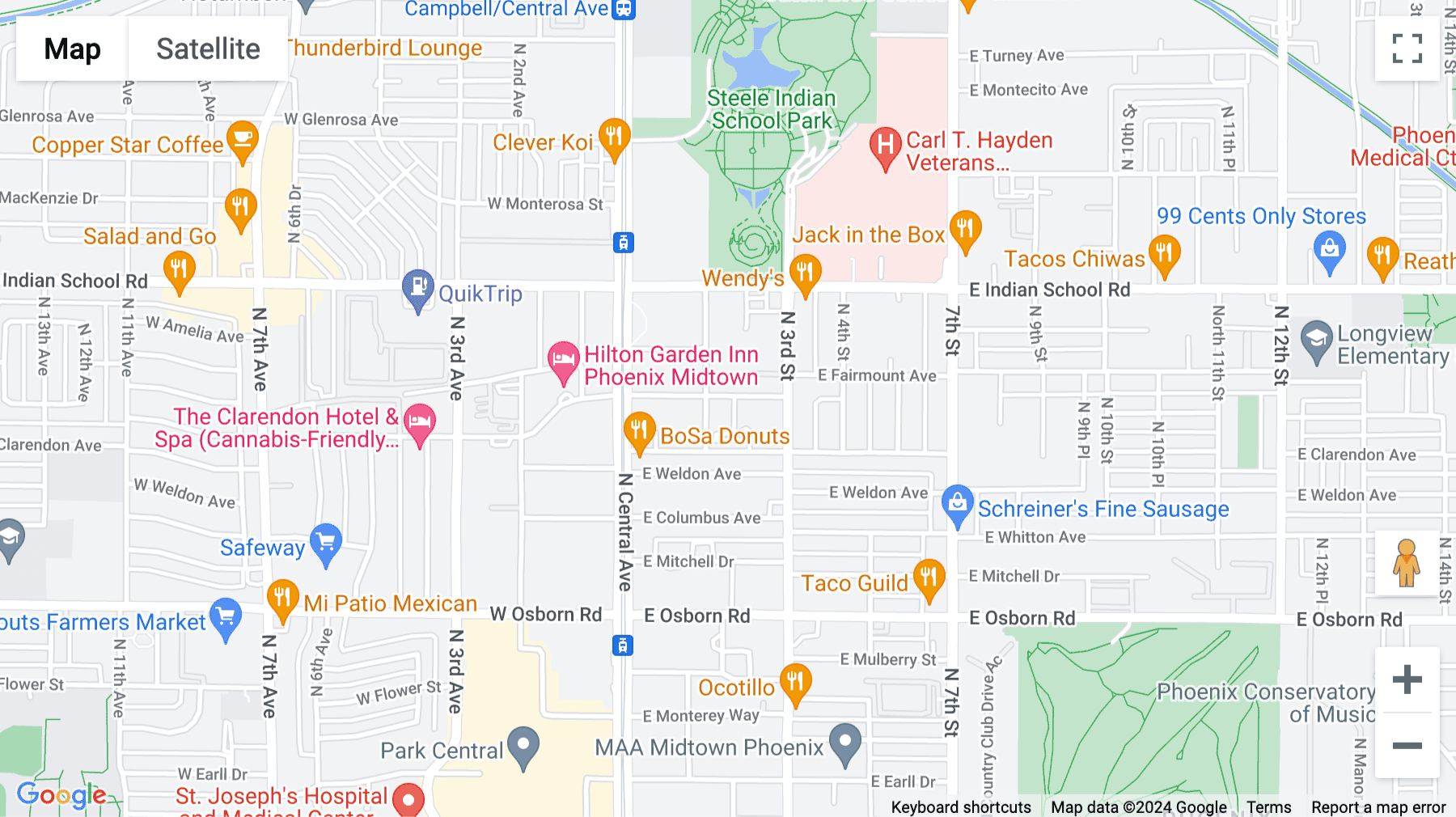 Click for interative map of 221 East Indianola Avenue, Phoenix